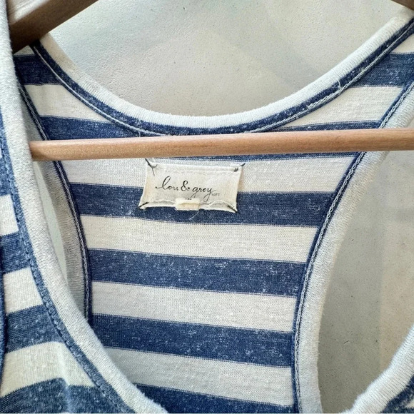 Lou & Grey || By Loft Sleeveless Racerback Nautical Stripe Maxi Dress XS - Picture 3 of 7